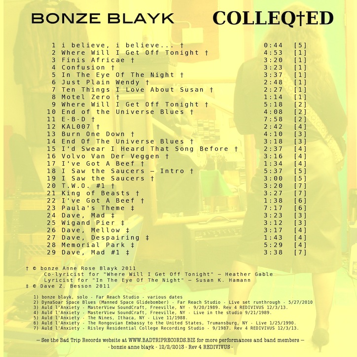 b.a.r.blayk COLLEQtED back cover
